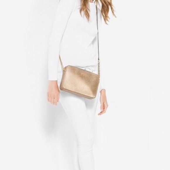 MICHAEL KORSJet Set East West gold Crossbody - Picture 1 of 7